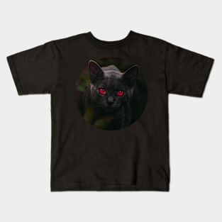 black cat Kids T-Shirt